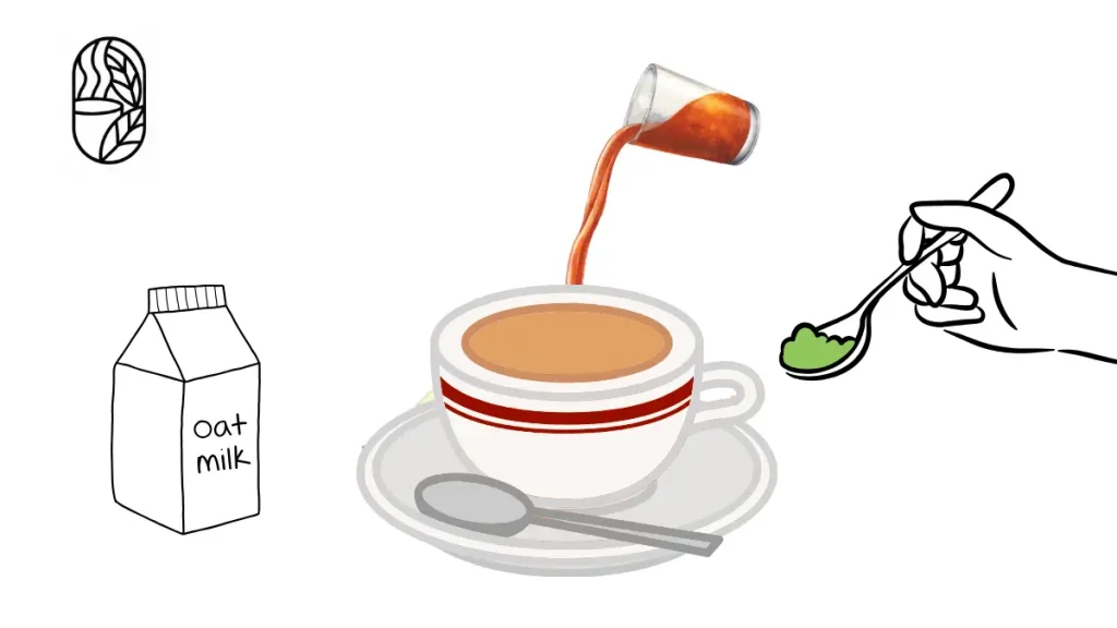 Bangladesh-style milk tea or dudh cha
