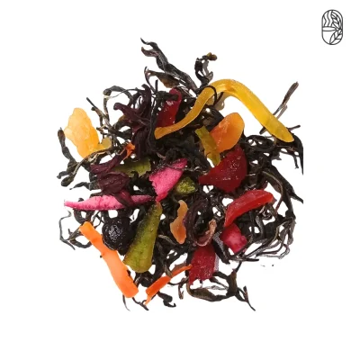 Velvet Dawn Premium Peach Fruit Tea loose leaf blend by Tea Shop BD