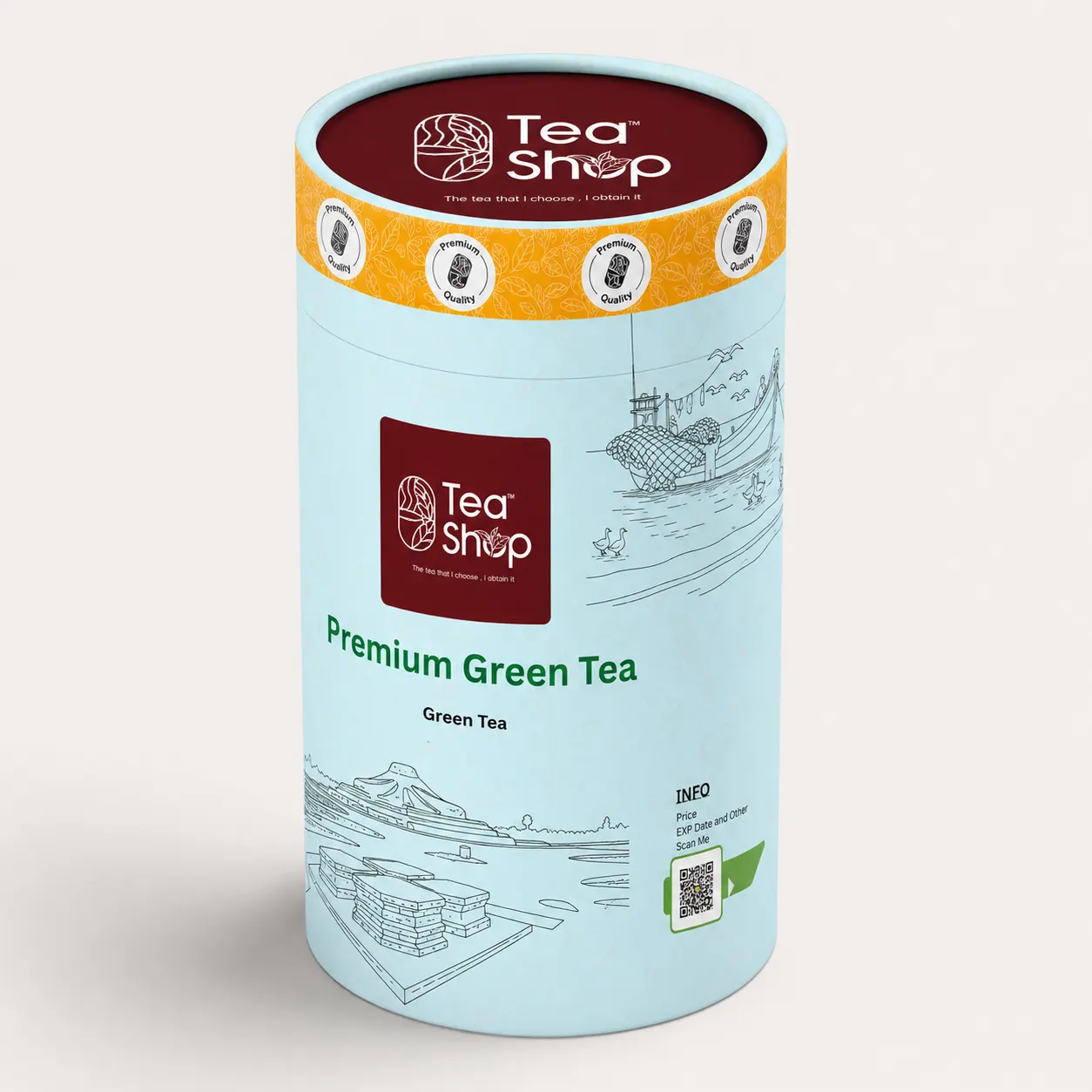 Custom branded tea tube corporate gift in Bangladesh - Tea Shop BD
