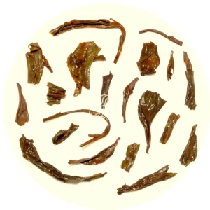 Infused leaves of Bangladesh Orthodox Black Tea